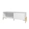 Manhattan Comfort Bowery 55.12 TV Stand, White and Oak 306AMC157 - alternate 6